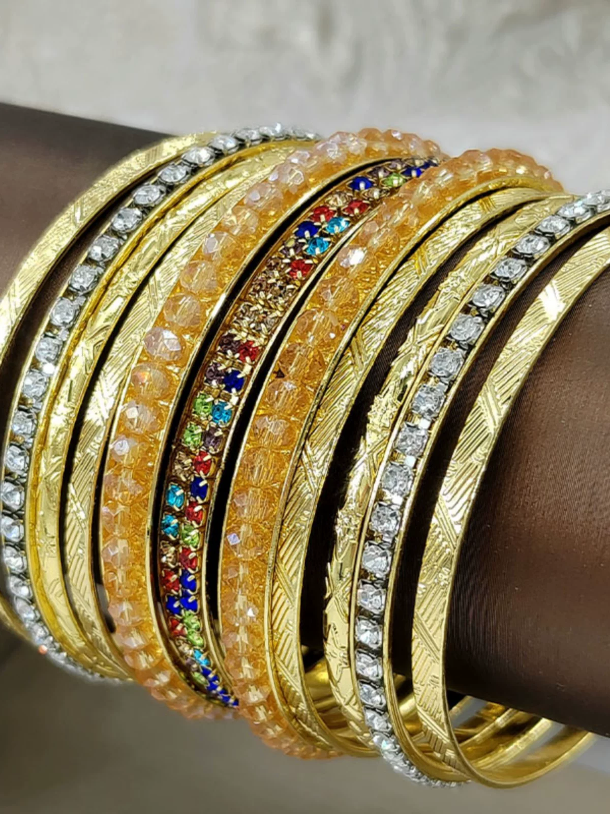 Children's multicoloured bracelet, universal accessory, India
