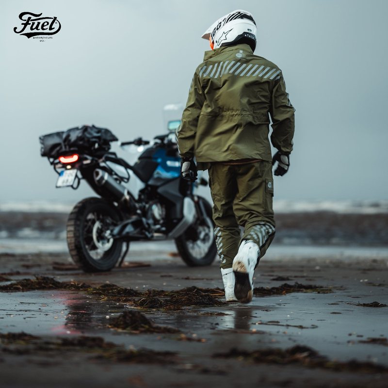 【Fuel Retro Cruise】Windproof, Rainstorm-Proof, Safety Reflective Strips, Camping Jacket, Cycling Raincoat and Pants Set 【Fuel Retro Cruise】Windproof, Rainstorm-Proof, Safety Reflective Strips, Camping Jacket, Cycling Raincoat and Pants Set