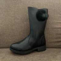 Высокий черный мех