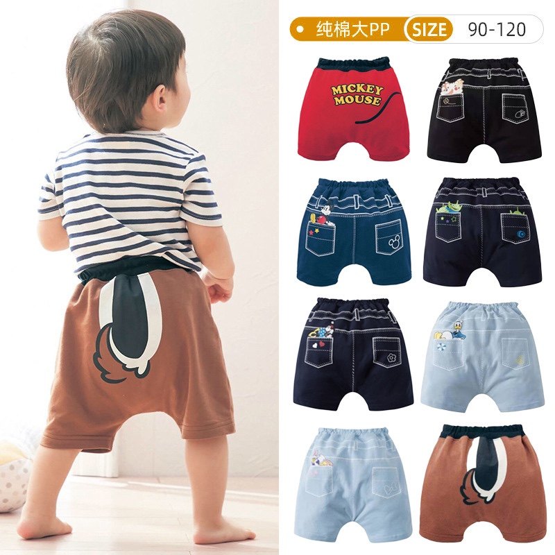 Day Faculty Original D Children 50% Pants Baby Pure Cotton Big PP Pants Summer Money children squirrels Mickey Mouse shorts