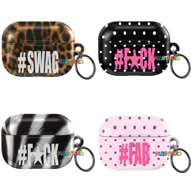 [Volcano] Swag/Fxck Hip-Hop Rock AirPods Headphone Case