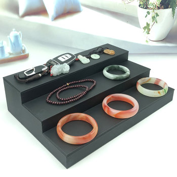 Black high-end three-layer bracelet jewelry live broadcast display stand