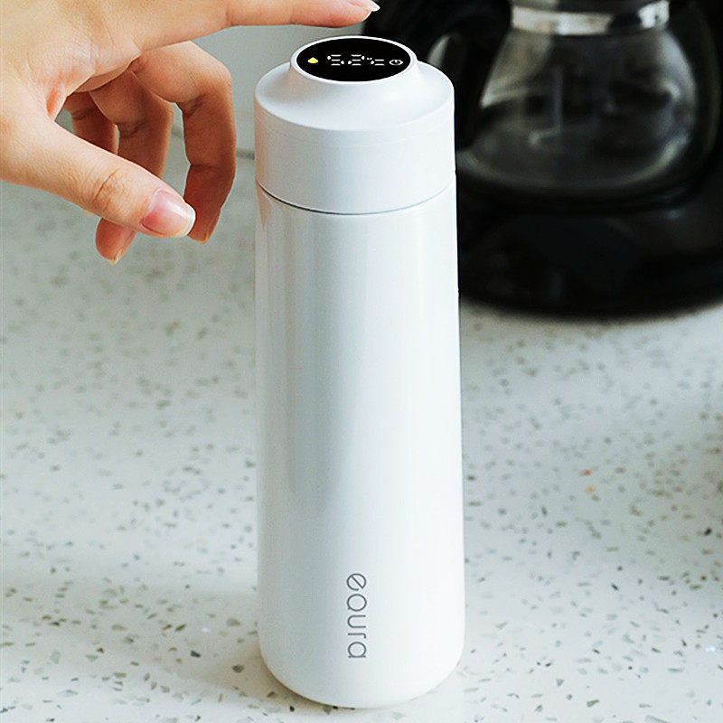 Intelligent children's thermos cup outdoor lightweight portable 316 stainless steel accompanying cup ladies high color value cup gift