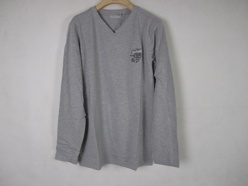 CONLIA Connie cotton cotton cổ chữ V giản dị cổ thuyền đơn nam áo ngủ mùa xuân và mùa thu 22091906 áo nam