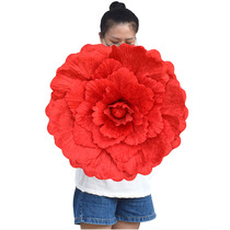 Dance props peony hand holding big red flower kindergarten sports meeting children Performance Square Dance Dance Dance hand flower