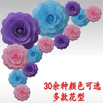 Wedding background foam flower shop decoration rose wedding background flower wall hand-made flower shop window decoration flower