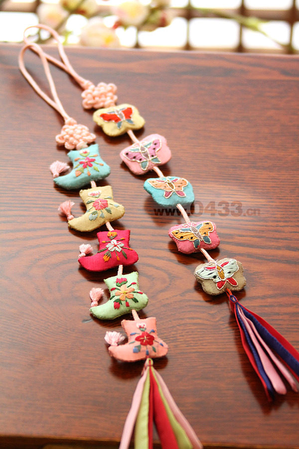 Hanfu Waist Pendant Children Carry Bags Ornament Car Pendant Decoration Handmade Embroidery Pendant H-P06802-3