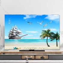 New Chinese TV Hood Couverture couverture Accueil Hanging desktop curved universal TV anti-poussière Bugaib