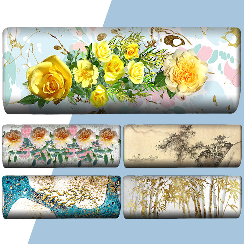 Nordic all-bag Hanging Air Conditioning Hood Wall-mounted Cold Air Dust Cover 1 5 Pis 2P Cloth Art Air Conditioning Cover Bedroom Grier 3P