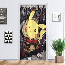 Free Punch Door Curtain Partition Curtain Shelter Wind Cloth Art Bedroom Home Toilet Fitting Room Kitchen Toilet Cloth Curtain