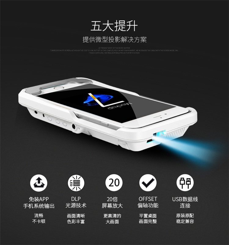 Máy chiếu MEGO Meigao G6X Mini Apple Android Điện thoại HD HDMI Máy chiếu cầm tay không dây USB - Máy chiếu máy chiếu viewsonic m2