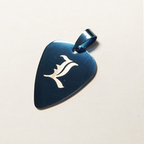 Stainless Steel Guitar Plsheet DIY Custom Lettering Lettering Photo Engraving LOGO Lovers Dial Necklace Pendant