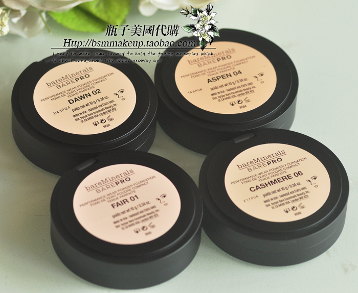 Mỹ chính hãng BareMinemony BarePRO khoáng che giấu bột lâu dài 10g phấn phủ hàn quốc