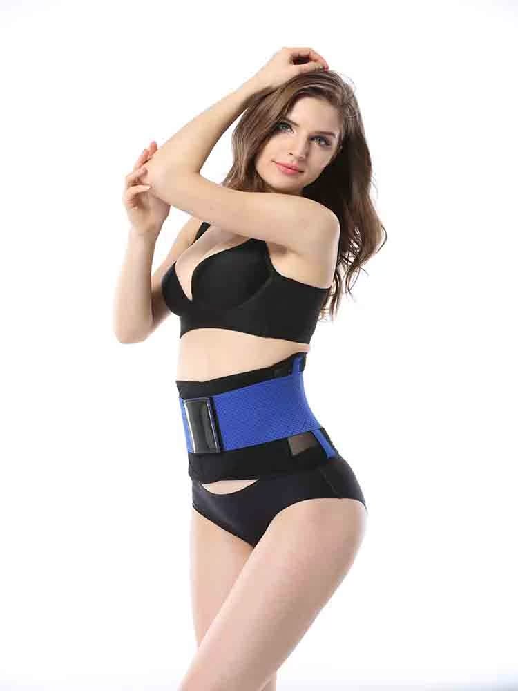 Tập thể hình cơ bụng với dây thắt lưng dây đai đôi điều chỉnh cao áp đàn hồi dây đai giảm béo nịt bụng