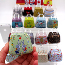 BJD doll suitcase Blythe Little Fashion Doll Doll iron-skin suitcase opens mini toy bag