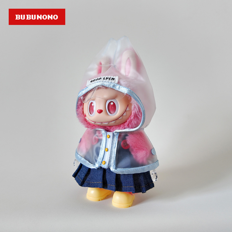 Wearing a Raincoat, Waiting for Mom, Labubu Third-Generation Baby Clothes Set, First-Generation Doll, Vinyl, Summer Baby Clothes, Doll Clothes Wearing a Raincoat, Waiting for Mom, Labubu Third-Generation Baby Clothes Set, First-Generation Doll, Vinyl, Summer Baby Clothes, Doll Clothes