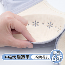 Lingerie Women Summer Thin large breasted with small ultra-thin bra Poly Complexed Breast-proof Drooping Free Steel Ring Bra