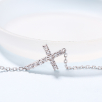 Wanlun jewelry 18k platinum diamond bracelet female Cross group inlaid fresh air gift genuine custom recommendation