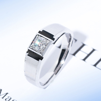 Wanlun Jewelry 18K gold diamond mens ring wedding ring mens diamond ring business simple classic customization