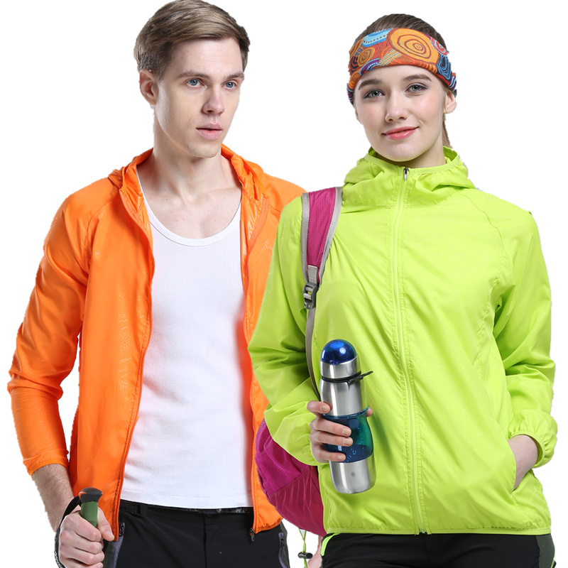 Outdoor sunscreen women lovers' skin clothes light and thin waterproof and breathable fishing sunscreen for men's sport weaters foreign trade