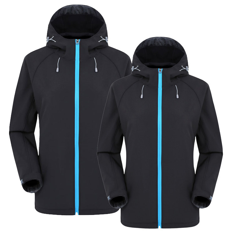 New Spring and Autumn Outdoor Soft Shell Couple Couple Men and Women Waterproof Wind Capture Capture Sweater Clothing Water