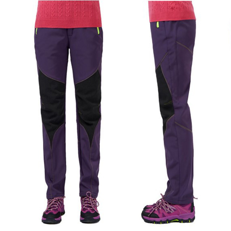New ladies punching pants plus suede thickened outdoor climbing pants waterproof and breathable ski pants women casual sports pants