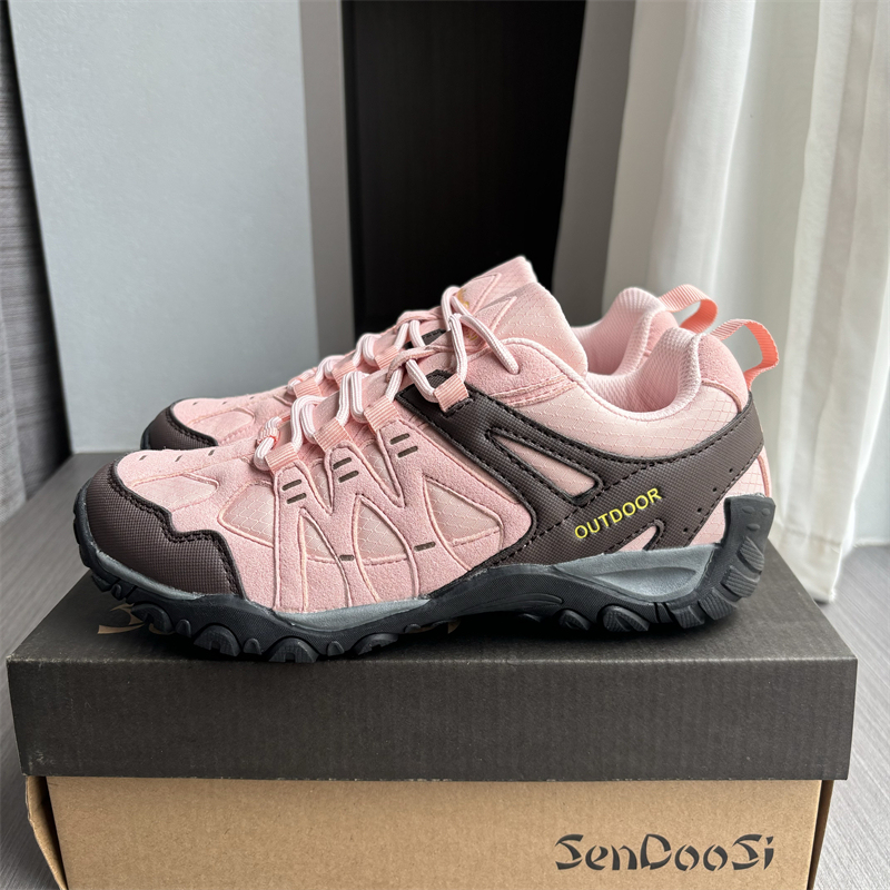 Good-Looking Export Surplus Women's Color-Block Breathable Water-Repellent Lightweight Soft-Soled Shock-Absorbing Wear-Resistant Versatile Hiking Shoes Good-Looking Export Surplus Women's Color-Block Breathable Water-Repellent Lightweight Soft-Soled Shock-Absorbing Wear-Resistant Versatile Hiking Shoes