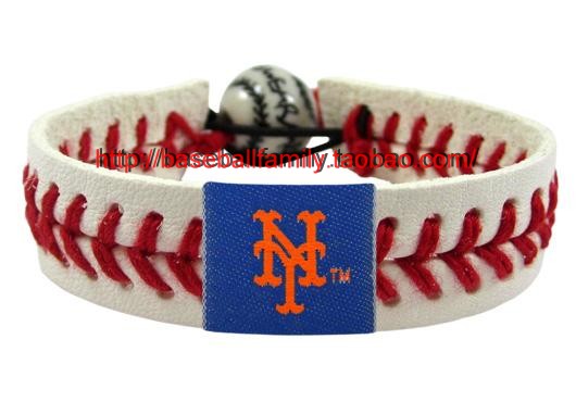 Faux Leather Leather Fans Vòng tay Vòng tay BASEBALL SEAM BRACELET Vớ trắng - Vòng đeo tay Cuff vòng tay nam
