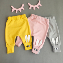 Baby pants spring and autumn boys Haren pants leggings Girls High waist belly pants autumn baby pants