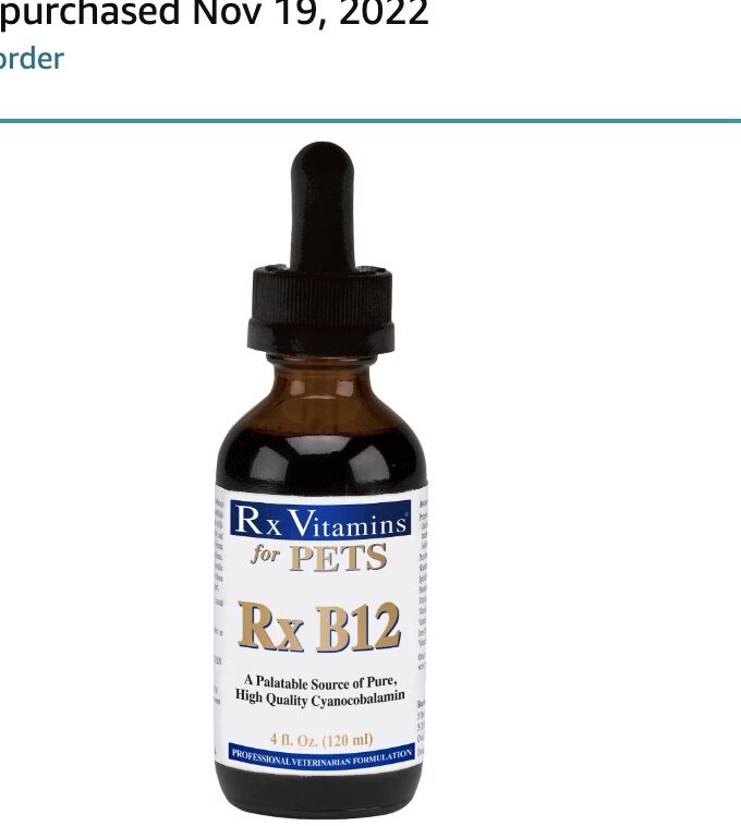 Spot U.S. RxVitamins Vitamin B12 Pure Vitamin B12-For Dogs and Cats 4oz (Nerve)