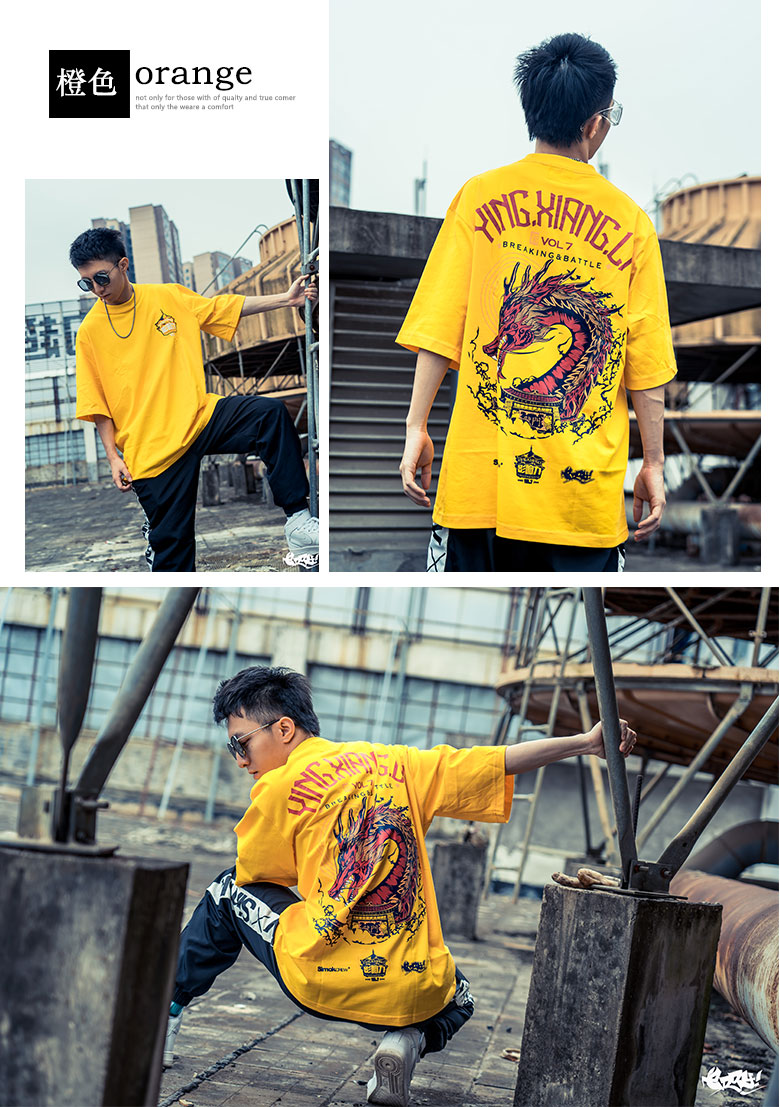 2019 ảnh hưởng đến áo thun đường phố nam EDDY xu hướng hip hop áo sơ mi ngắn tay Những người yêu thích áo phông Bboy - Áo phông dài áo thun nam tay lỡ
