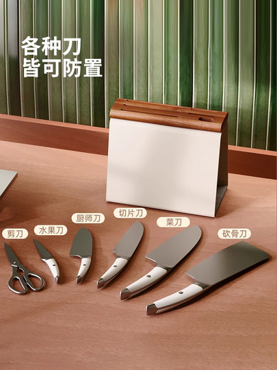 Подставка для ножей в средневековом стиле, новая подставка для хранения ножей, держатель для кухонных ножей, настольная модель, подставка для ножей из массива дерева, подставка для ножей