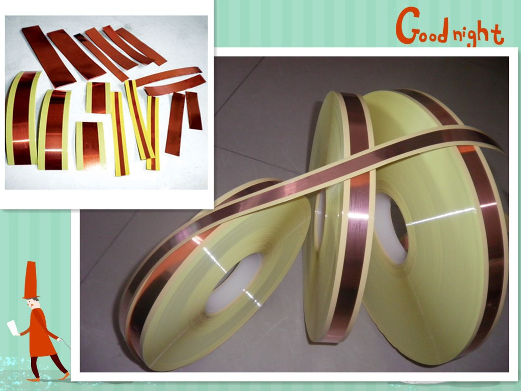 Environmental backadhesive copper foil transformer resistance with soft - violet copper tape copper tablet - sample ultra - connected 1 m unit price