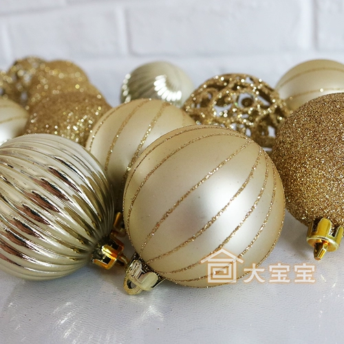 Рождественский золотой декор, подвеска, 6см