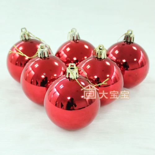 8см гальванизация яркого лица Рождественское мяч для торгового торгового центра