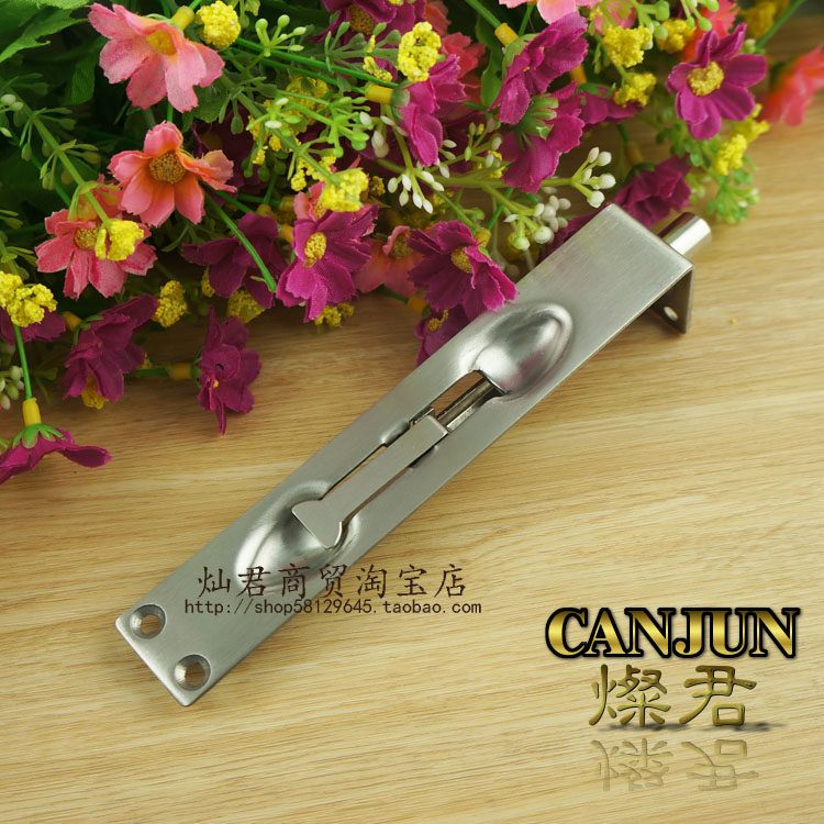 304 stainless steel hidden bolt invisible bolt fireproof bolt door bolt heaven and earth bolt child mother door bolt