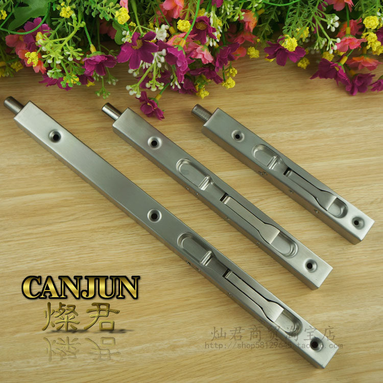 304 stainless steel dark bolt invisible bolt fireproof bolt door bolt heaven and earth bolt primary and secondary door bolt-Taobao