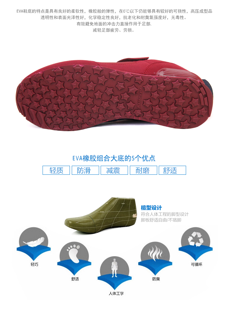 Giày dày Ruixiang Yu Jianbu mới cho nam và nữ trung niên giày thể thao adidas nam