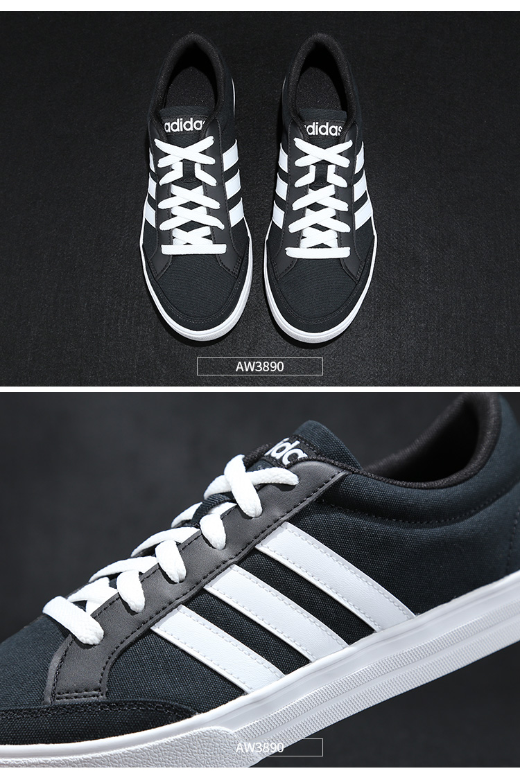 Giày nam Adidas mùa xuân mới NEO da canvas giày thể thao nhẹ B74494 AW3890 giày sneaker nữ trắng