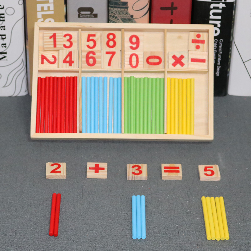 First grade mathematics number teaching aid learning artifact addition and subtraction arithmetic small stick kindergarten children enlightenment arithmetic