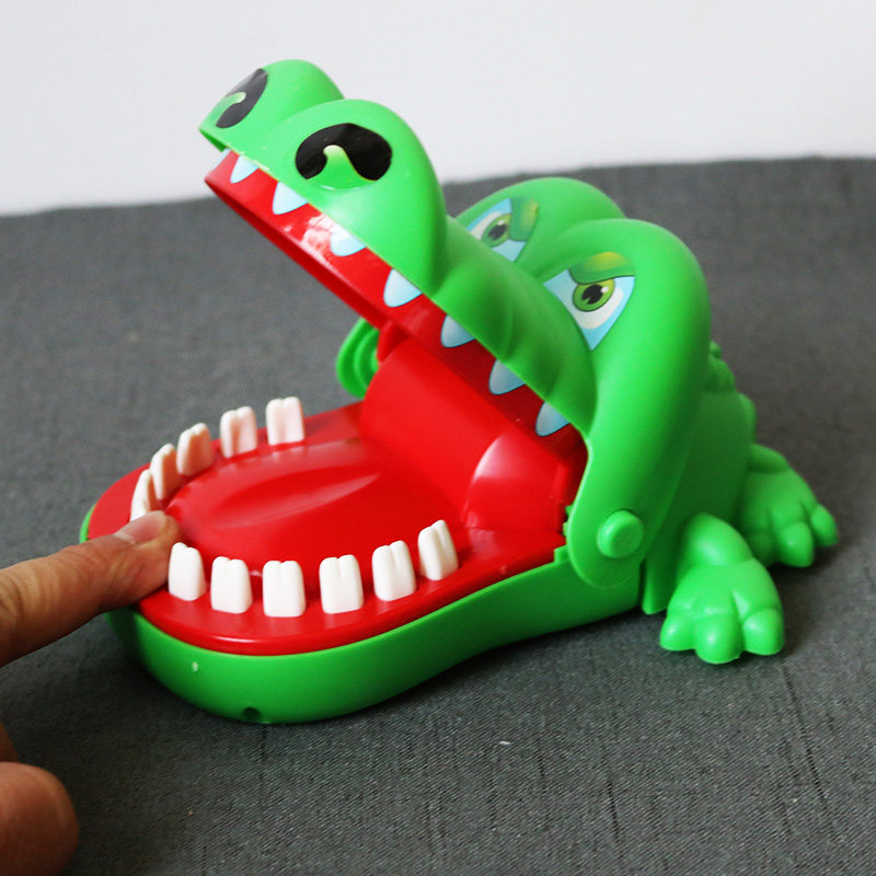 Crocodile Small Toy Bites Finger Big Numbers Decompression Pranks Fun Children Creative Parenting Games Christmas Small Gifts