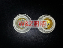 E27 lamp seat high temperature ceramic lamp head lamp seat screw paperback ceramic lamp seat flat base suction ceiling