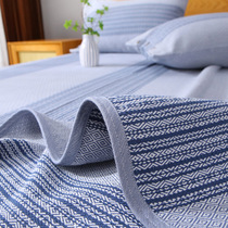 (High-end Class A) Shandong Pure Cotton Jacquard Old Coarse Mat Summer Thickened Foreign Trade Linen Mat Sheets