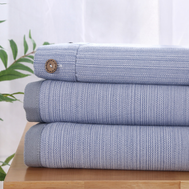 (Export quality) thickened old coarse cloth mat 100% cotton old coarse cloth three-piece bed set air conditioning mat single piece