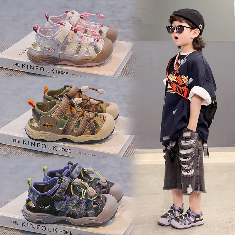 "River Tracing Sandals" Children's Quick-Drying River Tracing Shoes, Summer Style Closed-Toe Sandals, Water Shoes, Non-Slip Beach Shoes C-100