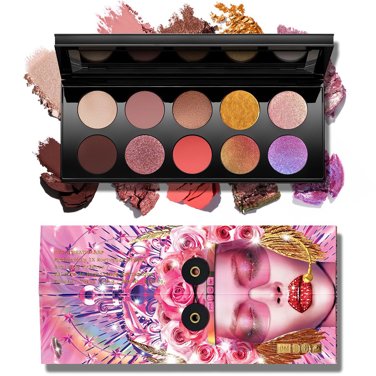 Spot Pat Mcgrath The Huetopian Artistry Nine Generations Ten Colors Eyeshadow Palette Utopia