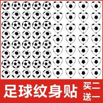 Black & White Cartoon Football Tattoo Sticker Games Face Stickup Event Face Stickup Cup League Face Stickon to waterproof