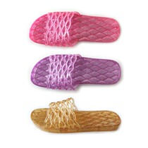 2022 Summer Flat Bottom Anti-Odor Foot Crystal Princess Home Non Slip Ladies Word Garden Cool Bathroom Womens Slippers
