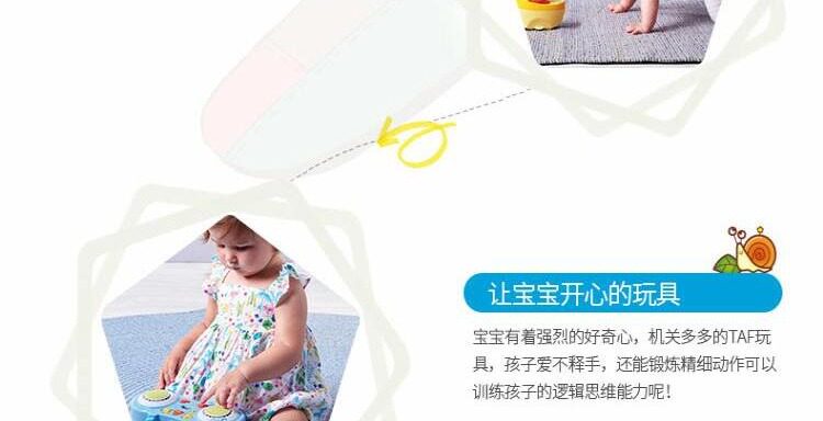 Погремушка 美国taf toys进口突破玩具新生儿宝宝布绒摇铃玩具牙胶男孩挂件