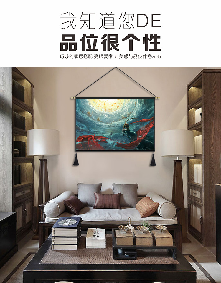 Dasheng trở lại vải treo tranh in bông vải lanh phòng ngủ đầu giường phòng khách tường nền tấm thảm - Tapestry thảm treo tường one piece